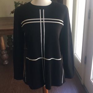 NWOT Alfani Black and White Sweater.